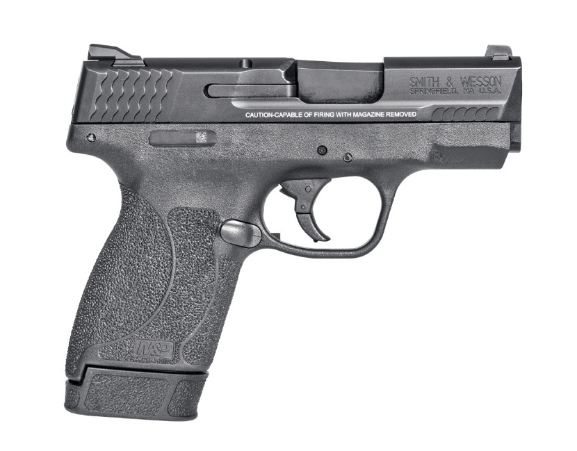 SMITH & WESSON M&P 45 SHIELD M2.0 45ACP 3.3IN BARREL 7RD BLACK COMPACT SLIM FRAME THUMB SAFETY WHITE DOT SIGHTS EXTREMELY THIN & LIGHTWEIGHT 14658