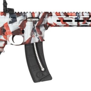 SMITH & WESSON M&P 15-22 SPORT 22LR 16.5IN BARREL 25RD FLAG PATTERN FOLDING MBUS SIGHTS 14714