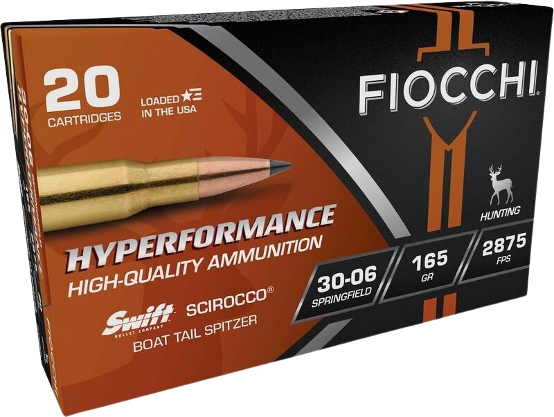 Fiocchi A3006SCA SCIROCCO BONDED Extrema 30-06Springfield 165gr Swift Scirocco II Bonded 20 Per Box/10 Case