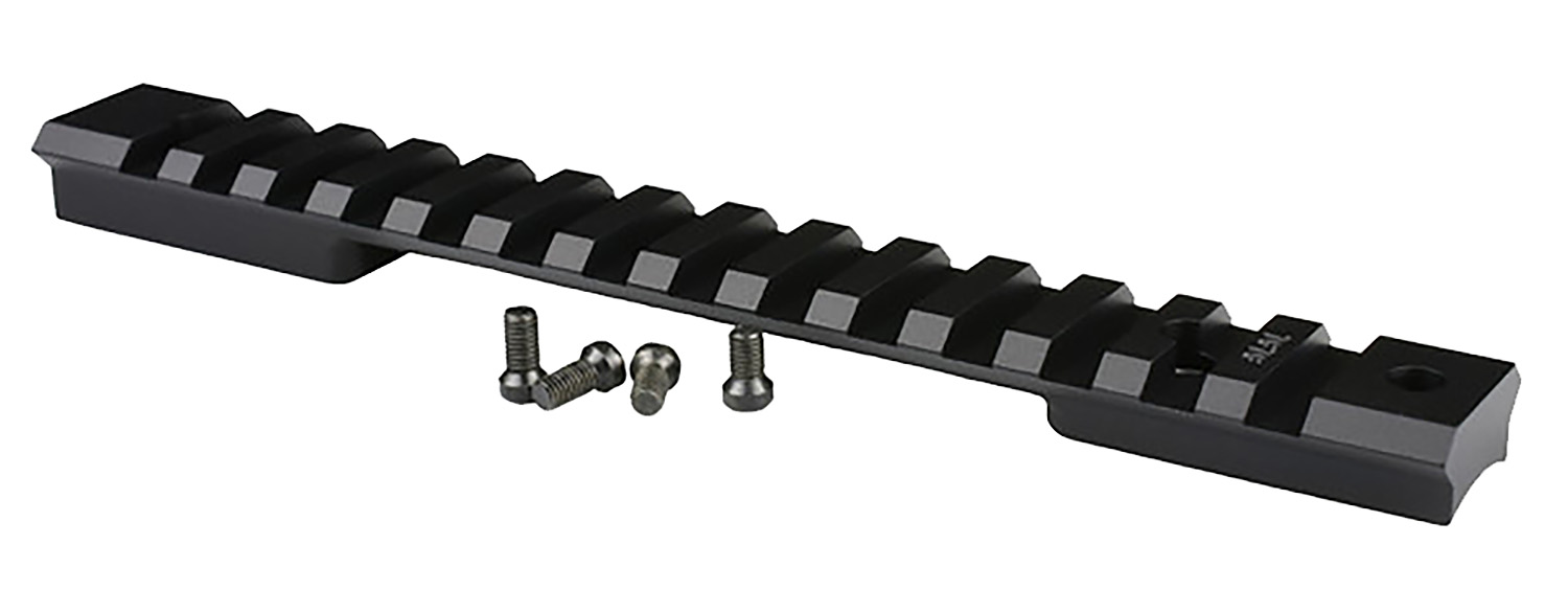 Warne 7654M Mountain Tech Tactical Rail Black Anodized Aluminum Weatherby Mark V 9 Lug Magnum (Except .240 WM) Magnum Action, 0 MOA