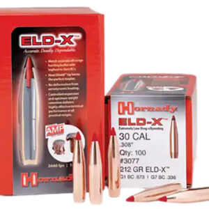 Hornady 2635 ELD-X 6.5mm .264 143 gr Extremely Low Drag eXpanding 100 Per Box/ 15 Case