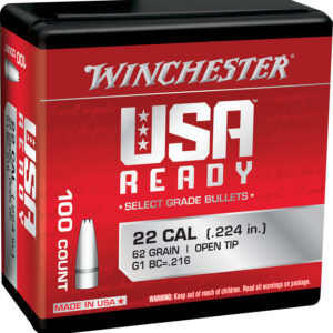 Winchester Ammo WBR22462 Centerfire Rifle 224Valkyrie 62gr Open Tip 100 Per Box/10 Case