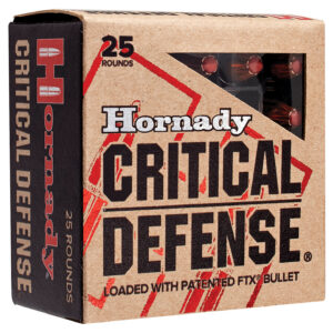 Hornady 90063 Critical Defense  32ACP 60gr Hornady Flex Tip eXpanding 25 Per Box/10 Case