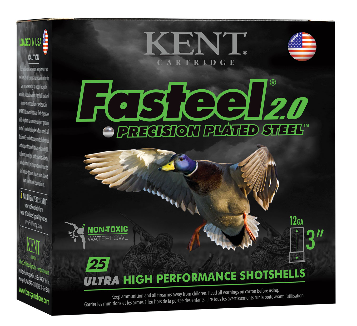 Kent Cartridge K123FS32BB Fasteel 2.0 12 Gauge 3" 1 1/8 oz BB Shot 25 Per Box/ 10 Case