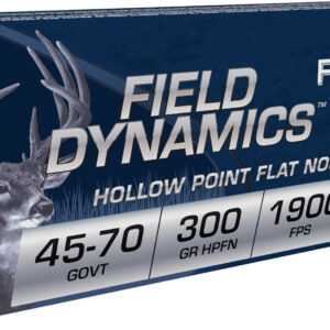 Fiocchi 4570B Field Dynamics 45-70Gov 300gr Hollow Point Flat Nose 20 Per Box/10 Case