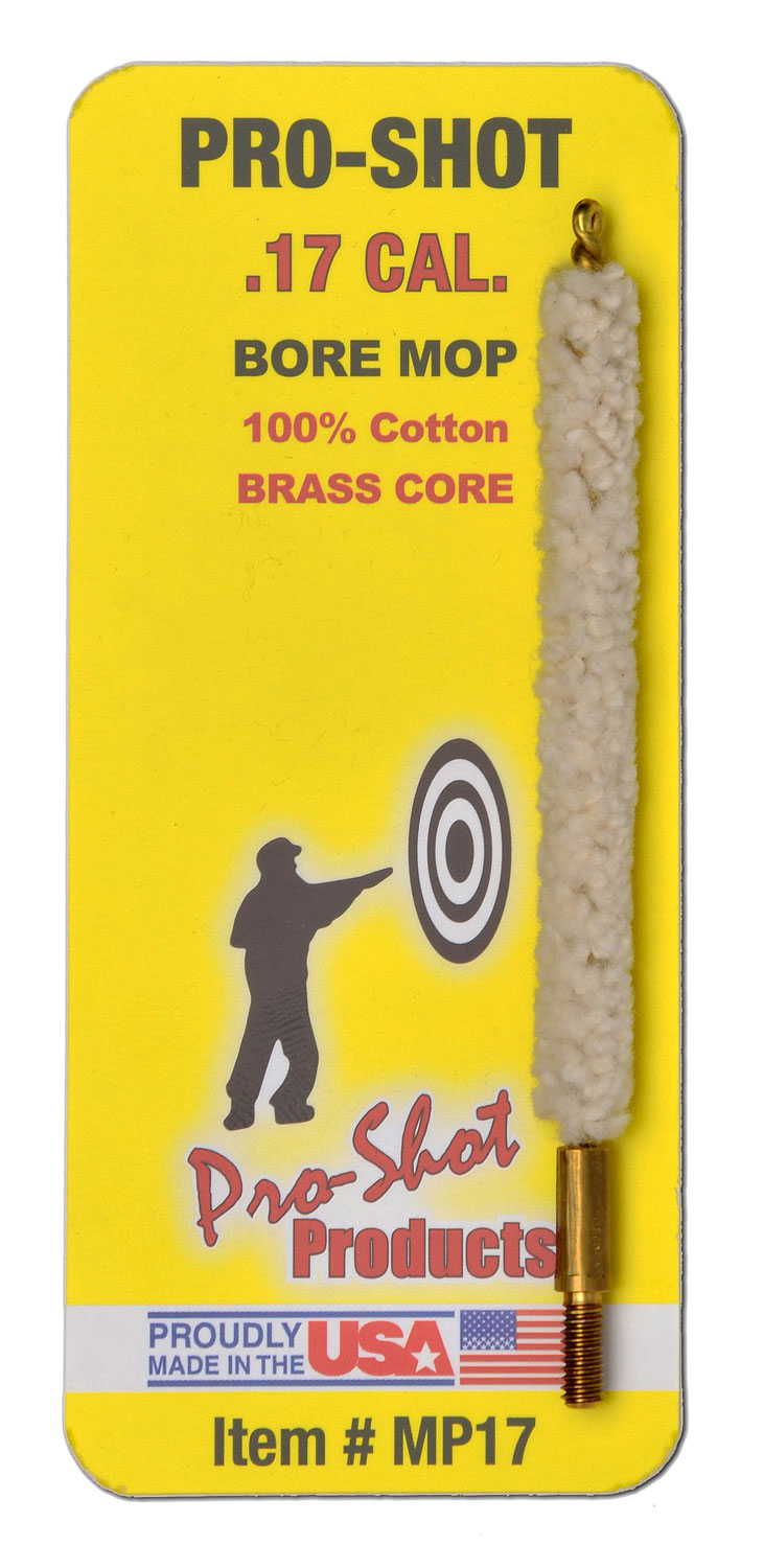 Pro-Shot MP17 Bore Mop .17 Cal Rifle #5-40" Thread Brass Core