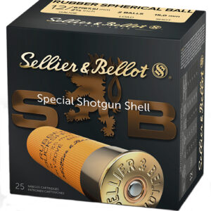 Sellier & Bellot SB12RBB Shotgun 12Gauge 2.75" Rubber 25 Per Box/10 Case