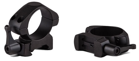Konus 7410 Steel Rings Matte Black 30mm Quick Release Medium 0 MOA