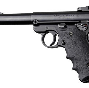 Hogue 79000 Rubber Grip Black with Finger Grooves for Ruger Mark IV