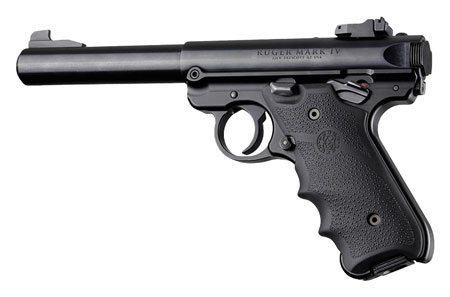 Hogue 79000 Rubber Grip Black with Finger Grooves for Ruger Mark IV