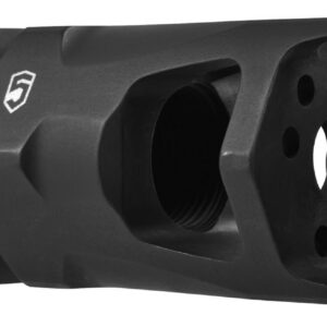 Phase 5 Weapon Systems FATMAN556 FATman Hex Brake Black Parkerized Steel with 1/2"-28 tpi Threads & 3" OAL for 223 Rem, 5.56x45mm NATO AR-Platform