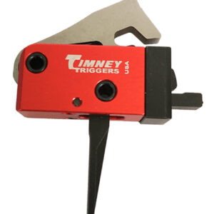 Timney Triggers 682ST PCC Trigger Two-Stage Straight Trigger with 2 lbs Draw Weight & Black/Red Finish for AR-Platform
