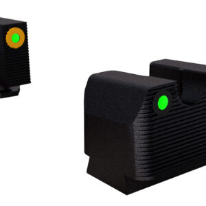 Rival Arms RA3A231G Night Sights for Glock MOS Green Tritium Orange Outline Front Sight-Green Tritium Black Outline Rear Sight Glock 17/19