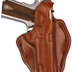 1791 Gunleather BHX1CLCBRR BHX OWB 01 Classic Brown Leather Belt Slide Fits 4-5" 1911
