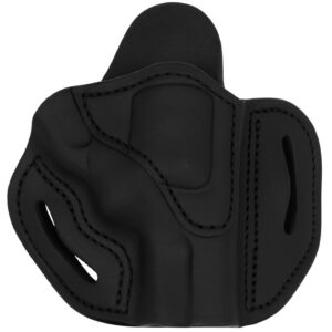 1791 Gunleather RVH2SSBLR RVH2S  OWB Size 02S Stealth Black Leather Belt Slide Fits S&W K Frame Right Hand