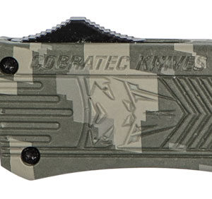 CobraTec Knives MADCCTK1MDNS CTK-1 Medium 3" OTF Drop Point Plain D2 Steel Blade/Army DigiCamo Aluminum Handle Features Glass Breaker Includes Pocket Clip