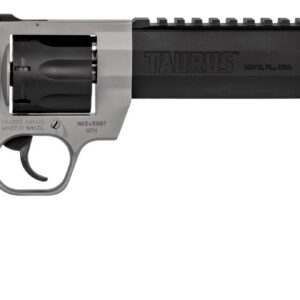Taurus 2357085RH Raging Hunter 357 Mag 7rd 8.38" Matte Black Oxide Cylinder & Barrel Matte Stainless Steel Frame Black Rubber with Integrated Red Cushion Insert Grip