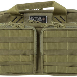 GPS Bags T1312PCT Tactical Quad +2 Tan 1000D Polyester with YKK Lockable Zippers, 8 Mag Pockets, 2 Ammo Front Pockets, Visual ID Storage System & Holds Up To 6 Handguns