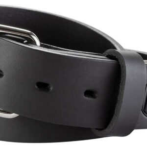 1791 Gunleather BLT014448SBLA 01 Gun Belt Stealth Black Leather 44/48 1.50" Wide Buckle Closure