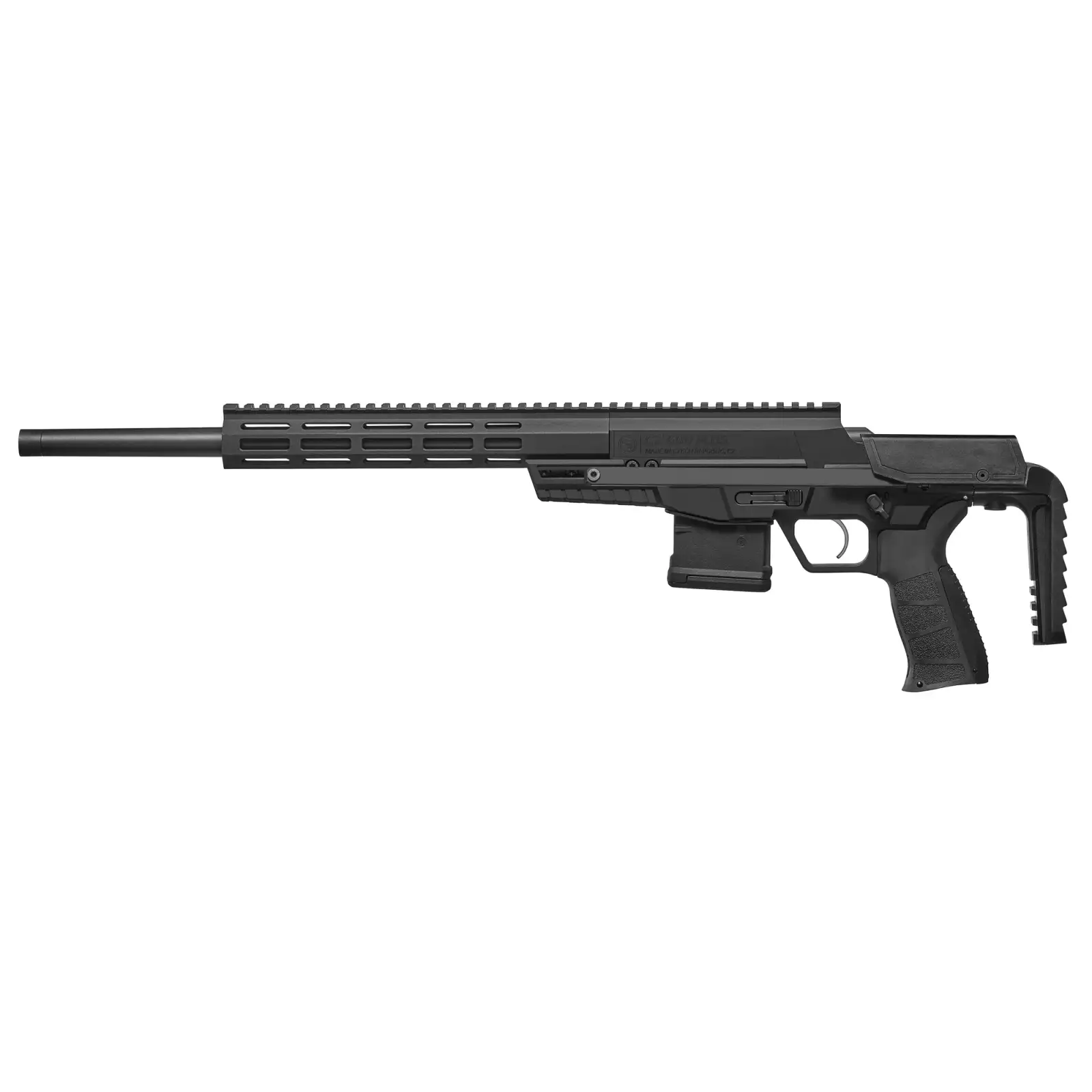CZ 600 PLUS TA1 TRAIL 300 AAC 10RD 16.2IN, 5/8X24 PICATINNY RAIL BLACK CHASSIS PDW STOCK MLOK FOREND - Image 3