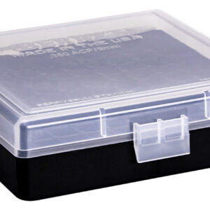 Berry's 87412 Ammo Box 9mm/380ACP Clear/Black Polypropylene 100rd
