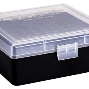Berry's 15382 Ammo Box 38Special/357Mag Clear/Black Plastic 100rd