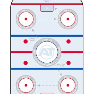 Action Target GSHOCKEY100 Entertainment Hockey Paper Hanging 23" x 35" Blue/White 100 Per Box