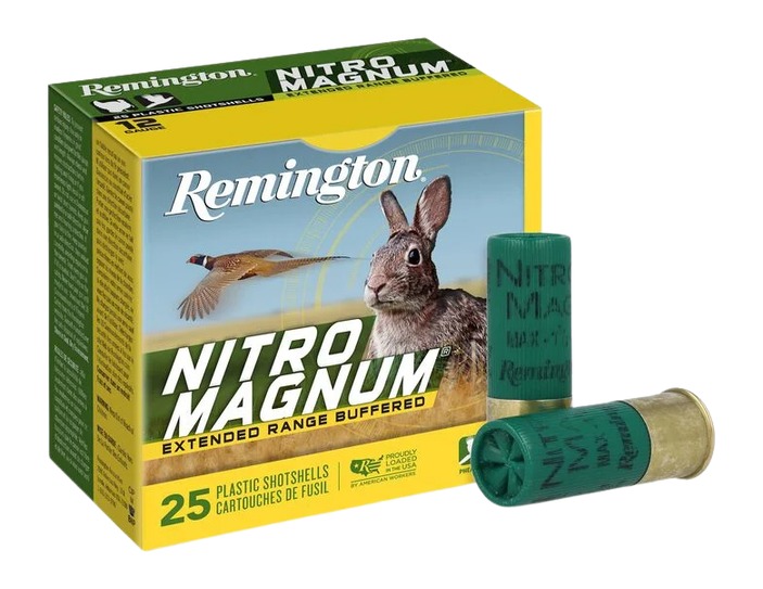 Remington Ammunition 26676 Nitro Magnum 12Gauge 2.75" 1 1/2oz 2Shot 25 Per Box/10 Case