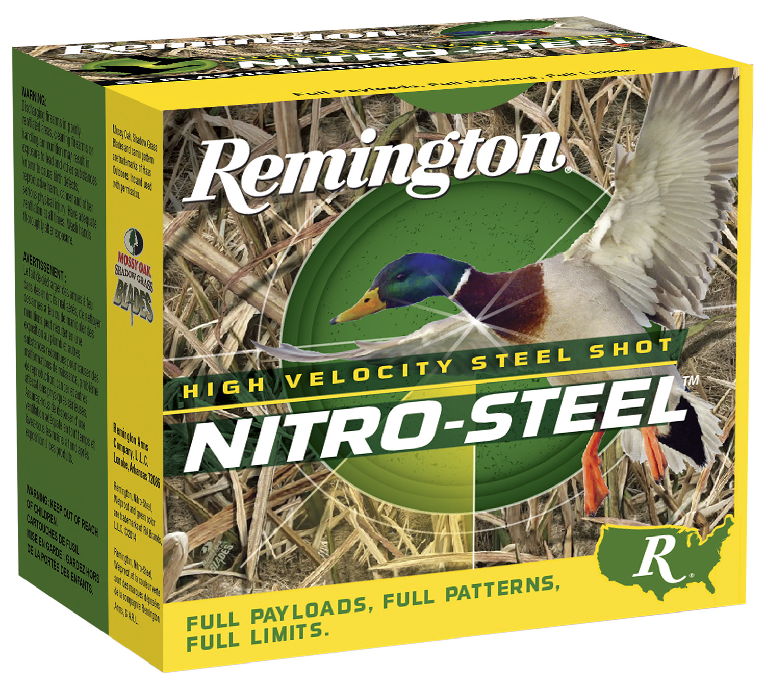 Remington Ammunition 20798 Nitro-Steel High Velocity 12Gauge 3" 1 1/4oz 2Shot 25 Per Box/10 Case