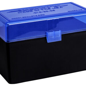 Berry's 82467 Ammo Box 243/308Win Blue/Black Polypropylene 50rd