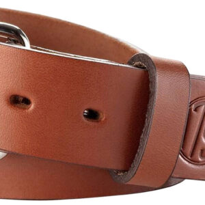 1791 Gunleather BLT013842CBRA 01 Gun Belt Classic Brown Leather 38/42 1.50" Wide Buckle Closure