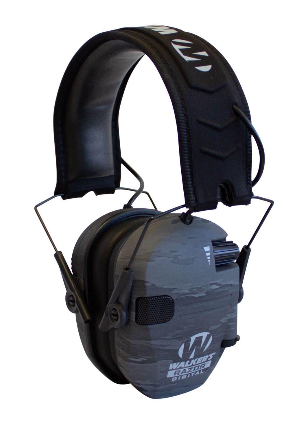 Walker's GWPDRSEMGST Razor PRO Digital Electronic Muff 23 dB Over the Head Ghost Camo/Black Polymer