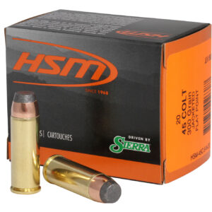 HSM 45C9N20 Pro Pistol 45 Colt 300 gr Jacketed Soft Point 20 Per Box/ 20 Case