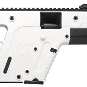 Kriss USA KV22CAP00 Vector CRB Gen2 Full Size 22 LR 10+1 Black Nitride Threaded Barrel, Alpine Cerakote Picatinny Rail Aluminum Receiver, Alpine White 6 Position Collapsible Synthetic Stock, Alpine Po