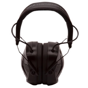 Pyramex VGPME30BT Venture Gear AMP Muff Polymer 26 dB Over the Head Black Adult 1 Pair