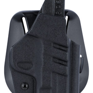 1791 Gunleather TACPDHOWBSHIELDBLKR Tactical Kydex OWB Black Kydex Paddle Fits S&W M&P Shield/S&W M&P Shield Plus