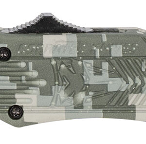 CobraTec Knives SADCCTK1SDAGNS CTK-1 Small 2.75" OTF Dagger Plain D2 Steel Blade/Winter Digi Camo Aluminum Handle Features Glass Breaker Includes Pocket Clip