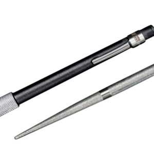AccuSharp 030C Rod Sharpener Hand Held Diamond Sharpener Black Overmolded Rubber Handle Steel