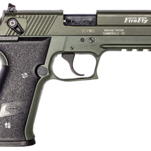 GSG GERG2210FFG FireFly 22 LR 10+1 4" Green Steel Barrel, Serrated Slide, Zinc Alloy w/Accessory Rail Frame, Black Polymer Grip
