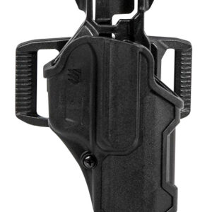 Blackhawk 410200BKL T-Series L2C Light Bearing OWB Black Polymer Belt Slide Compatible w/Glock 17/19/22/23/31/32/45/47 Left Hand