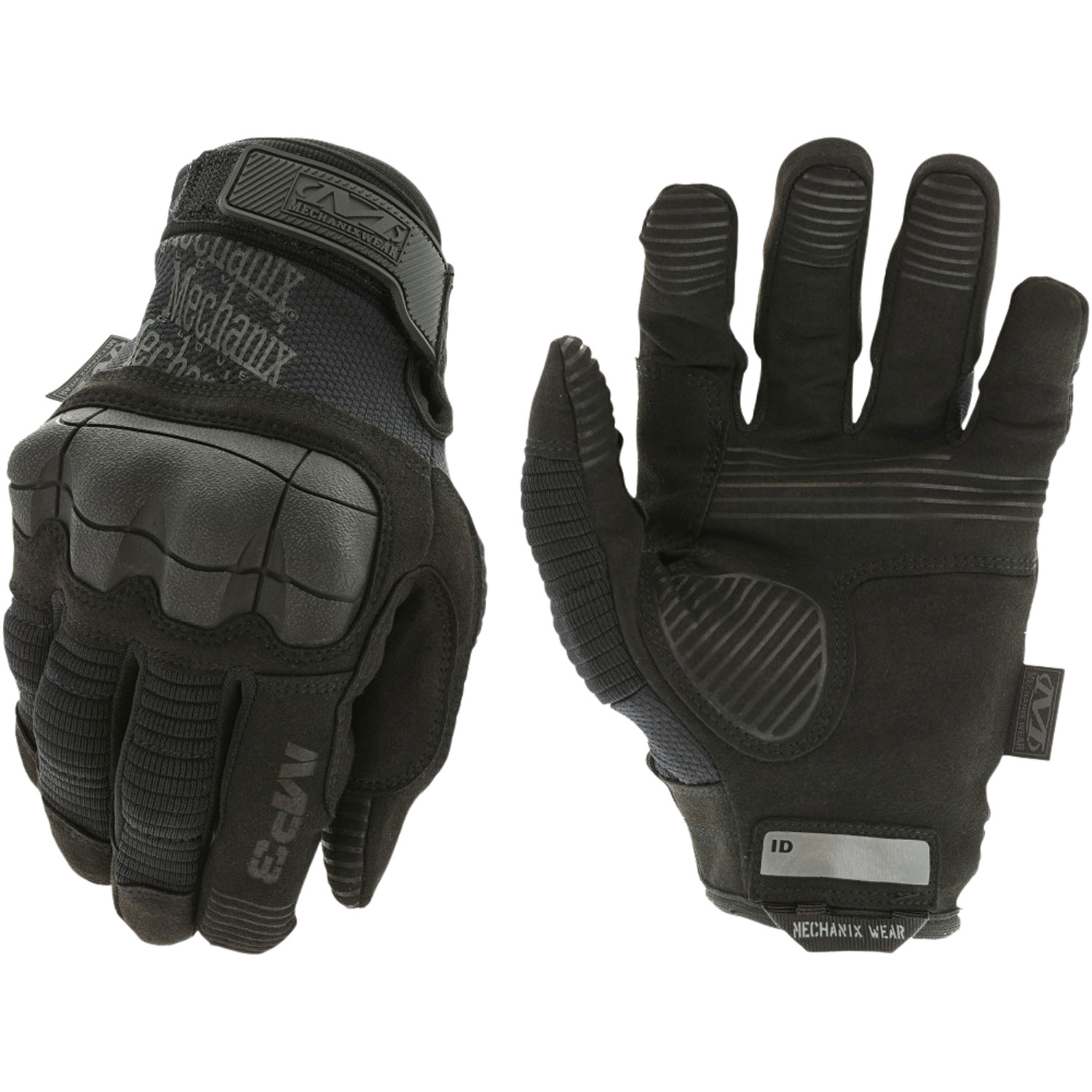 Mechanix Wear MP355008 M-Pact 3 Black Synthetic Leather Small Velcro Closure
