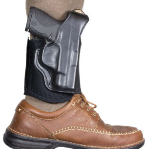 DeSantis Gunhide 014PC02Z0 Die Hard Rig Ankle Black Leather Fits Taurus 85 Fits S&W 36 Fits S&W 60 Fits 2-2.25" Barrel Right Hand