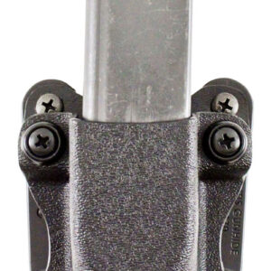 DeSantis Gunhide A86KJKKZ0 Quantico Single Mag Pouch OWB Black Kydex, Belt Clip Fits Belts Up To 1.50" Wide, Compatible w/Sig P365, Ambidextrous