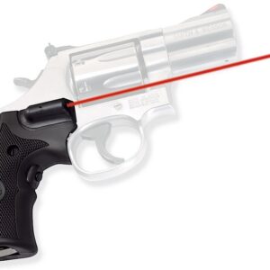 Crimson Trace 011180 Lasergrips Fits S&W Governor/K & L Frames Round Butt, Red Laser 633nM Wavelength 5mW Output, Black Polymer