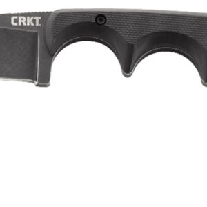 CRKT 2384K Minimalist 2.16" Fixed Drop Point Plain Black Stonewashed 5Cr15MoV SS Blade/Black G10 Handle Includes Lanyard/Sheath
