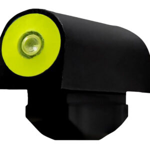 XS Sights RV0003N3Y Big Dot Revolver Front Sight- Smith & Wesson Black | Green Tritium Yellow Outline Front Sight