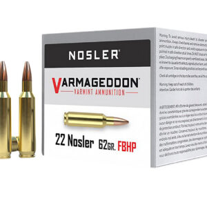 Nosler 65180 Varmageddon 22Nosler 62gr Flat Base Hollow Point 50 Per Box/5 Case