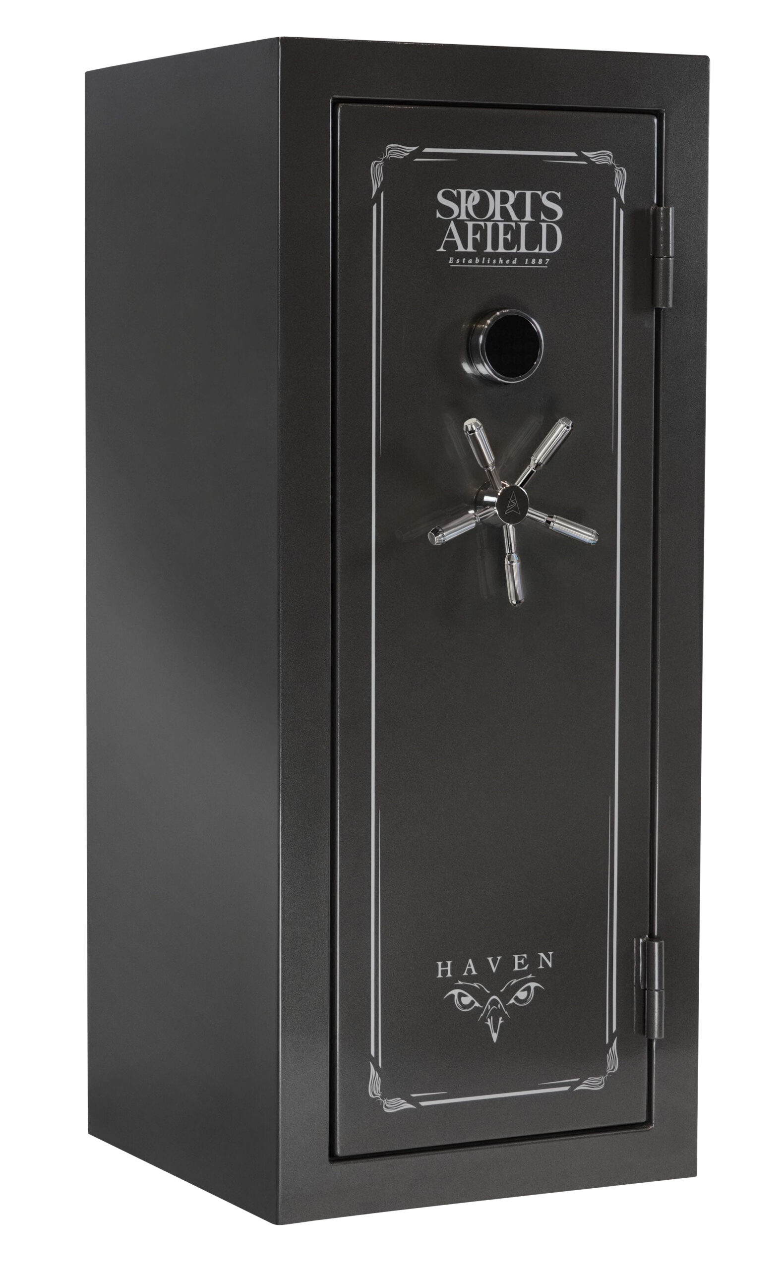 Sports Afield SECSA5925HXS Haven Electronic Keypad/Key Entry Dark Gray Metallic Steel Holds 24 + 4 59" H x 25" W x 24" D Fireproof- Yes