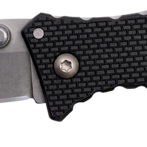 Cold Steel CS7DS Recon 1 Micro 2" Folding Spear Point Plain Stonewashed 4034 SS Blade/ Black Griv-Ex Handle Includes Pocket Clip