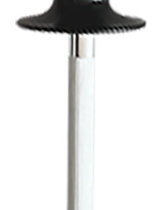 AccuSharp 032C Sharpening Steel 9" Black Overmolded Rubber Handle Steel